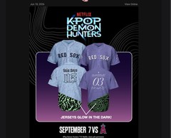 PRESALE: Red Sox KPOP Demon Hunters Glow-in-the-Dark Jersey Fenway Exclusive