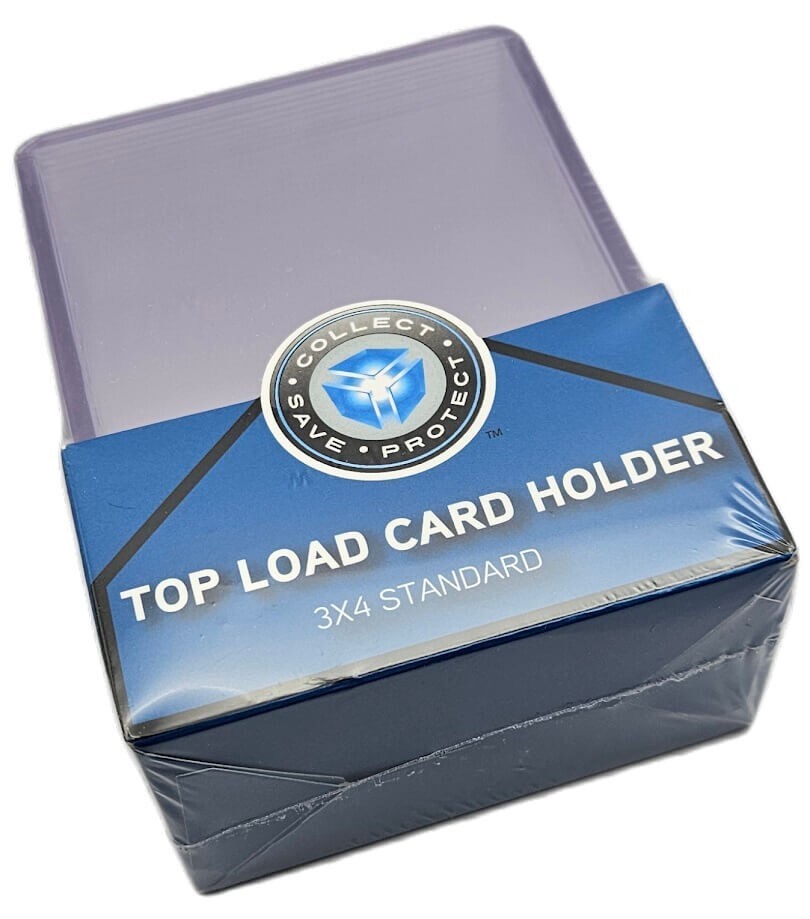 (25-Pack) CSP Standard Top Load Card Holder – Regular Size 35pt Rigid Toploader