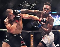 Israel Adesanya autographed 16×20 photo UFC Robert Whittaker JSA Style Bender