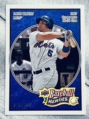 2008 Upper Deck Baseball Heroes – David Wright #107 Navy Blue /199