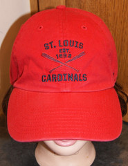 St Louis Cardinals Est 1892 Spell Out Red ’47 Brand Strapback Hat Cap Throwback