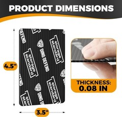 Trading Card Protector 110-Pack Black 3.5 x 4.5 Inch Rounded Corners