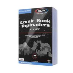 10 BCW Comic Book Plastic TopLoaders (Current/Modern) Comic Book Top Load Holder