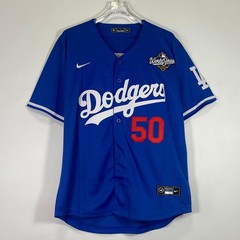 Mookie Betts #50 Blue Embroidered Baseball Jersey S/M/L/XL/2XL/3XL