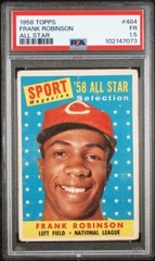 SOLID PSA 1.5 FRANK ROBINSON HOF 1958 TOPPS #484 GRADED FAIR VINTAGE REDS *TPHLC