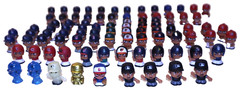 Lot of MLB TeenyMates PVC 1″ Figures Series 1-4 with 9 Rares Checklists Puzzles