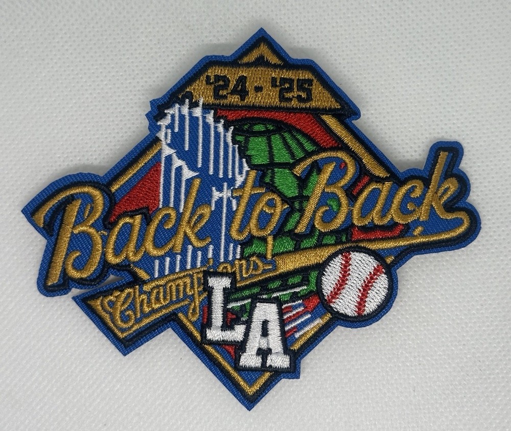 Los Angeles Dodgers 2025 World Series Champions Patch 4.5” X 4” Iron On