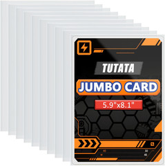Jumbo-Card-Sleeves 4 Mil 5.9X8.1 Extra-Thick Big Card Protector Sleeves Jumbo Ca