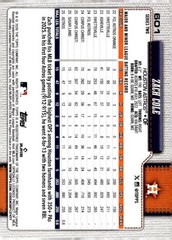 Zach Cole RC 2026 Topps #601 ROOKIE MLB Astros ID:171649