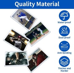 Trading Card Sleeves Hard Plastic Clear Case Holder Baseball Card Toploader