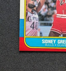 1986-87 Fleer #40 Sidney Green Bulls Set Break NM-MT