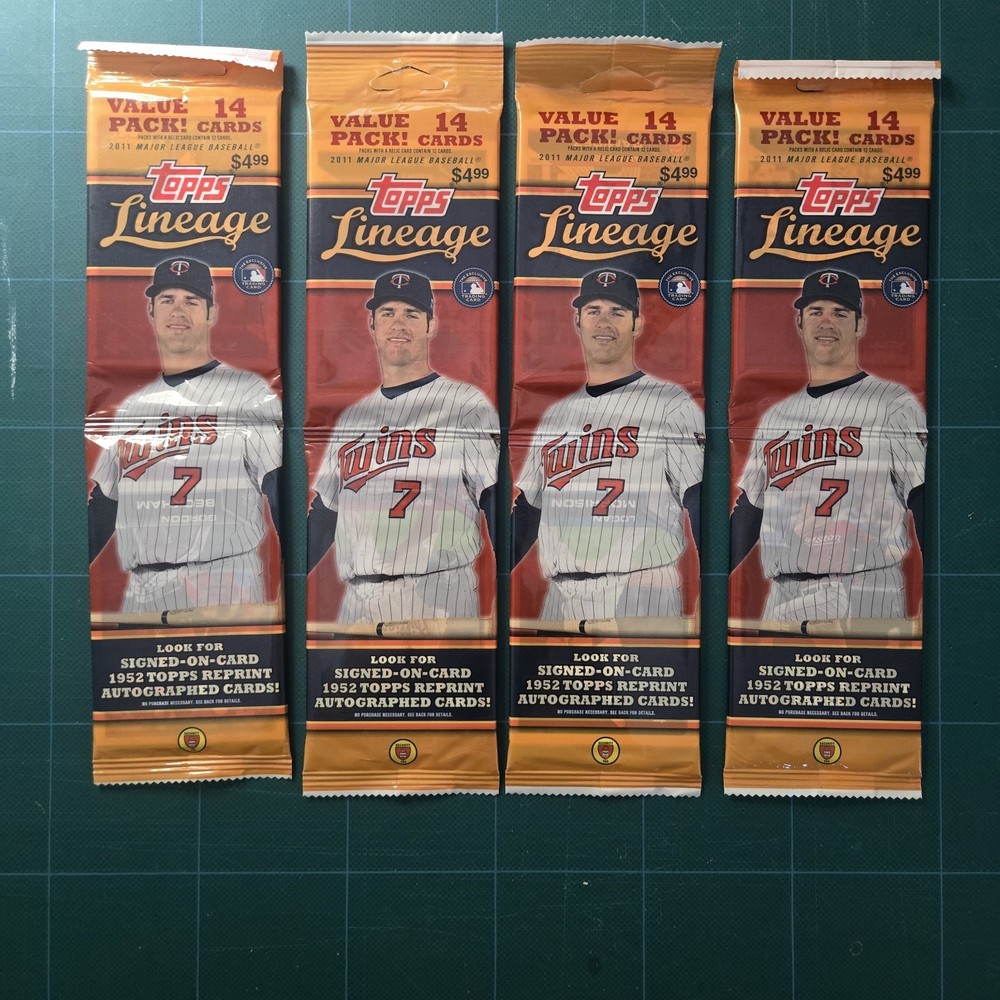 2011 Topps Lineage Value Packs – 4 pack lot – includes hot pack – see photos