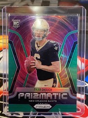 2025 Panini Prizm #16 Tyler Shough Prizmatic Green