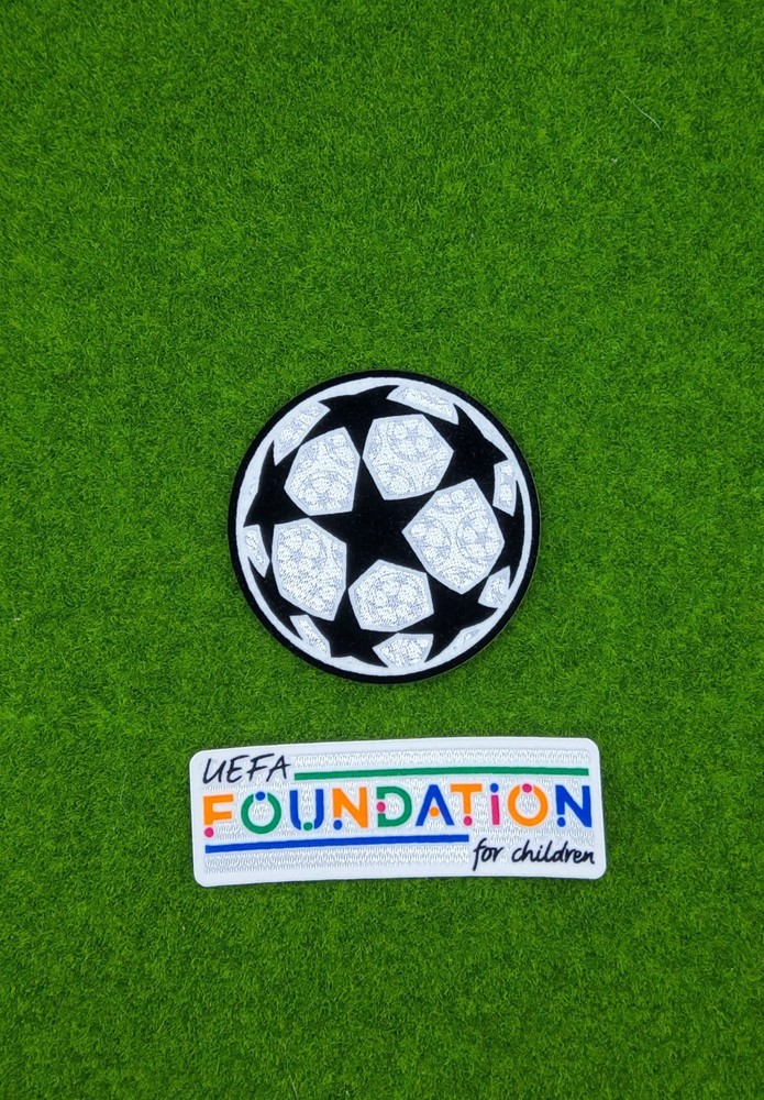 UEFA Champions League Sleeve Patch Set Madrid Munich Liverpool Barcelona