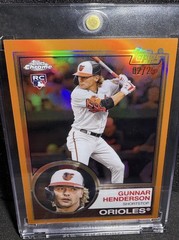 2023 Topps Chrome Lids Mitchell & Ness Gunnar Henderson Orange Refractor # Match