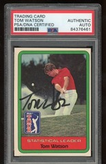 Tom Watson 1981 Donruss Golf Signed Auto PSA/DNA Masters