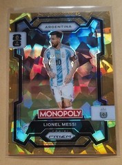 2026 Panini Prizm Monopoly FIFA World Cup Lionel Messi Gold Cracked Ice SP #1