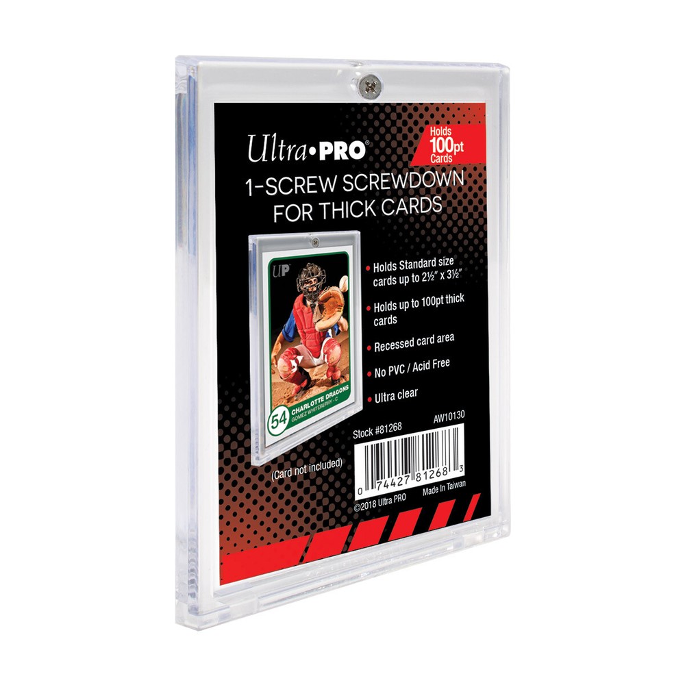 (1) Ultra Pro 1-Screw Extra Thick Screwdown Card Holders 100pt Jersey Patch