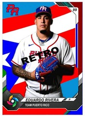 EDUARDO RIVERA WORLD BASEBALL CLASSIC 2026 HERITAGE STYLE ART CARD