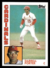 1984 Topps #285 Darrell Porter Card St. Louis Cardinals