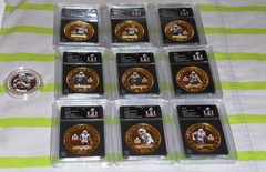 New England Patriots SB LI Champs Gold Coin Lot – Bradford Exchange Mint