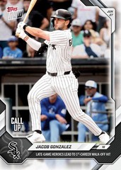 Jacob Gonzalez – 2026 MLB Topps NOW® – Call Up- Card 385 – *PRESALE*