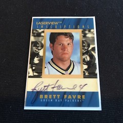 1996 Pinnacle Laser View Brett Favre Laserview Inscriptions Auto #1307/4850