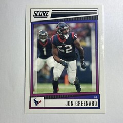 2022 Panini Score Football #5 JON GREENARD Tc1