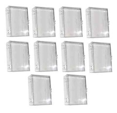 10 ULTRA PRO 50 COUNT CLEAR HINGED STORAGE BOX GREAT FOR STORING POKEMON CARDS