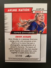 Sophie Cunningham 2026 Leaf Anime Nation Series 2 Silver Foil /99 WNBA Sp Fever