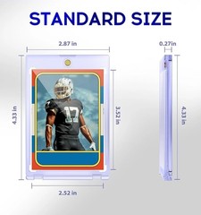 50ct Magnetic Card Holders – 35pt UV Protectors for Trading Cards, Modern Design