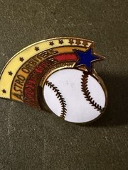 Vintage Houston Astros NL West Champions 1980 Lapel Pin & 2Astros Booster Club