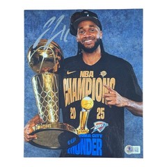 Isaiah Joe Signed Autographed 8×10 Finals Photo OKC Thunder Beckett BAS COA