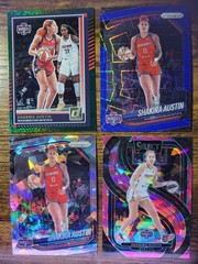 Shakira Austin Blue Velocity Cracked Ice Pink Cracked Ice Donruss Green Glitter
