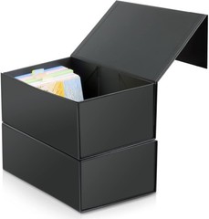 4X6 Index Card Holder, Index Card Storage Box 4 x 6 Inches, Fits 2400 Flash Card