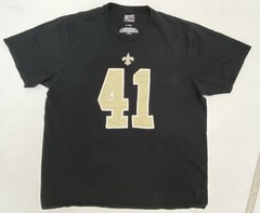 Fanatics New Orleans Saints Alvin Kamara T Shirt Men’s XL Black 100% Cotton