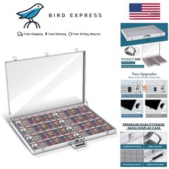 Card Show Display Case Large Aluminum 34″X22″ Lockable Trading Card Display