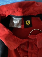Puma Scuderia Ferrari F1 2023 Team Polo Shirt Men’s Size M Red Black Motorsport