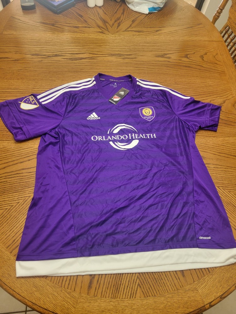 Orlando City SC Soccer Jersey Adidas Home Purple Mens 2XL NWT 2015 Inaugural MLS