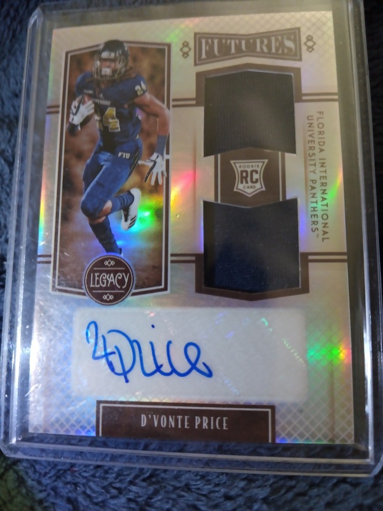 2022 Panini Legacy – Futures Patch Autographs D’Vonte Price #Fd-DP /249 (AU,…