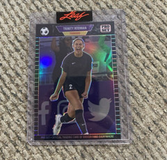 TRINITY RODMAN 2023 Leaf Pro Set Metal XRC BLACK Prismatic #d /49 RC USA SOCCER