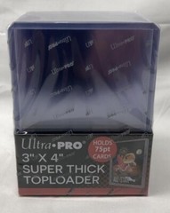 NEW Ultra Pro 25-Count 3×4 Clear Thick 75PT Toploader Sports Card Holder 81347