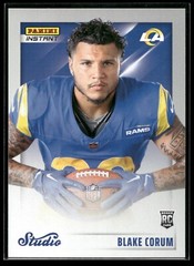 2024 Panini Instant Blake Corum STUDIO ROOKIES 1/1672 SP Rams #SR-3 RC 🔥