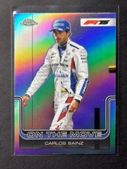 2025 Topps Chrome Formula 1 F1 Carlos Sainz On The Move Refractor