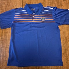 University of Florida Gators Blue Orange RUSSELL Polo Size Men’s XL NCAA COLLEGE