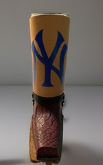 Vintage Yankees Shot Glass Souvenir Snake Skin Boot MLB Baseball Double Sized