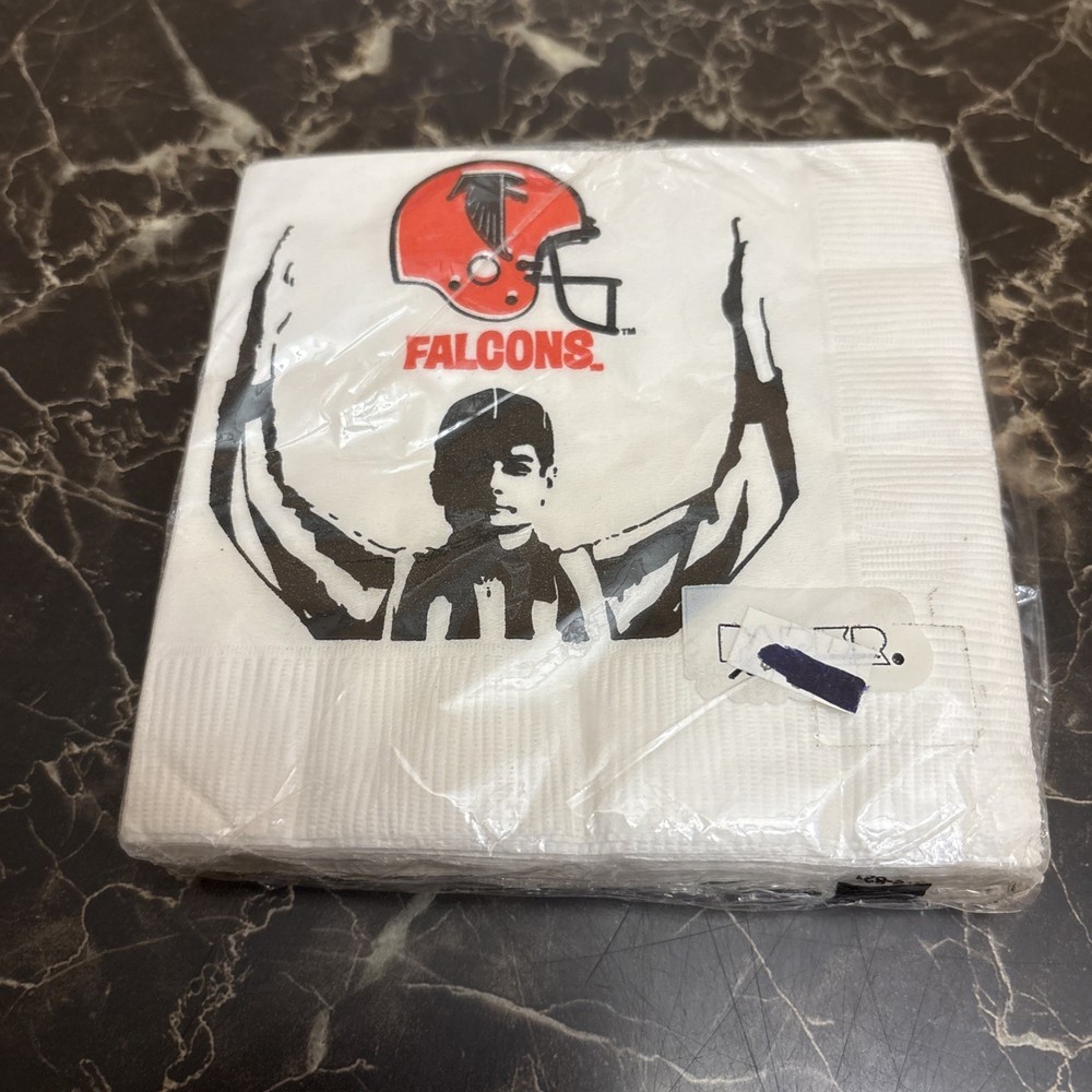 Vintage Atlanta Falcons Beverage Napkins 20ct 3ply