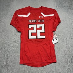Under Armour Texas Tech Raiders Football Jersey Men’s Size Large Red White Game