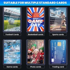 200 Card Sleeves & Top Loaders 3×4 100 Toploaders + 100 Penny Sleeves Trading Ca