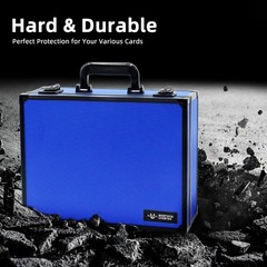 Durable Graded Card Storage Box – PSA Trading Card Case, Blue, 16.5″x13.3″x6.9